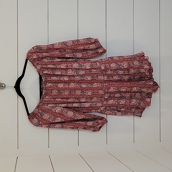 American Eagle Outfitters medium red paisley romper - Picture 1 of 4